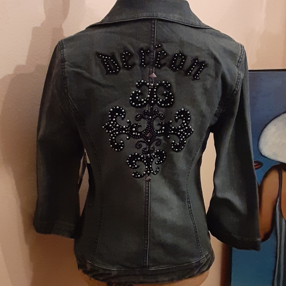 90s Dereon Denim Blazer Jacket